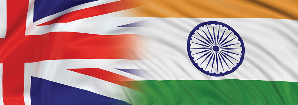 India-UK flag