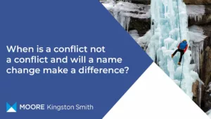 CharitEpulse: When is a conflict not a conflict and will a name change make a difference?